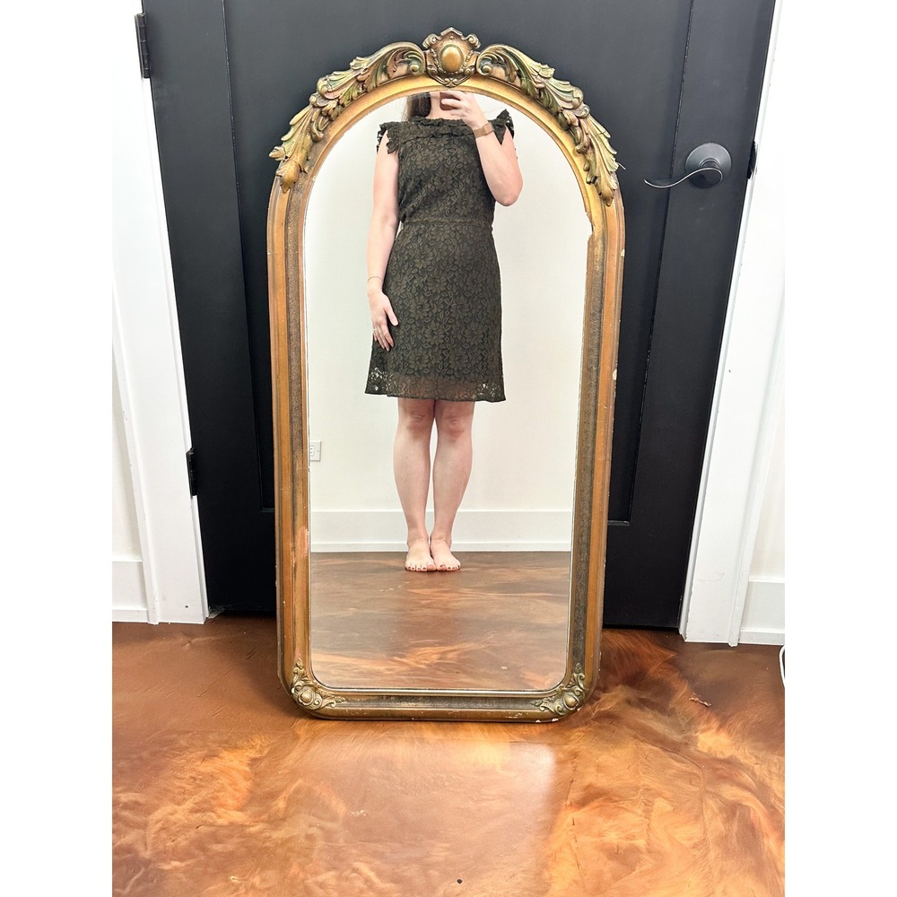 SONIA by Sonia Rykiel Lace Ruffle Collar Dress Olive Green - Size 8/10 - Picture 7 of 7